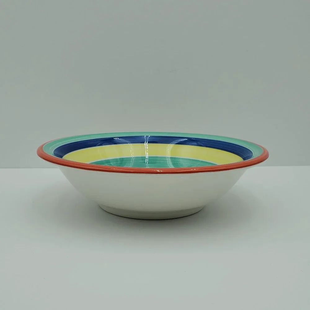 Pier 1 Striped Soup Cereal Serving Bowls Pier 1 Imports Summer Stripes Bowls